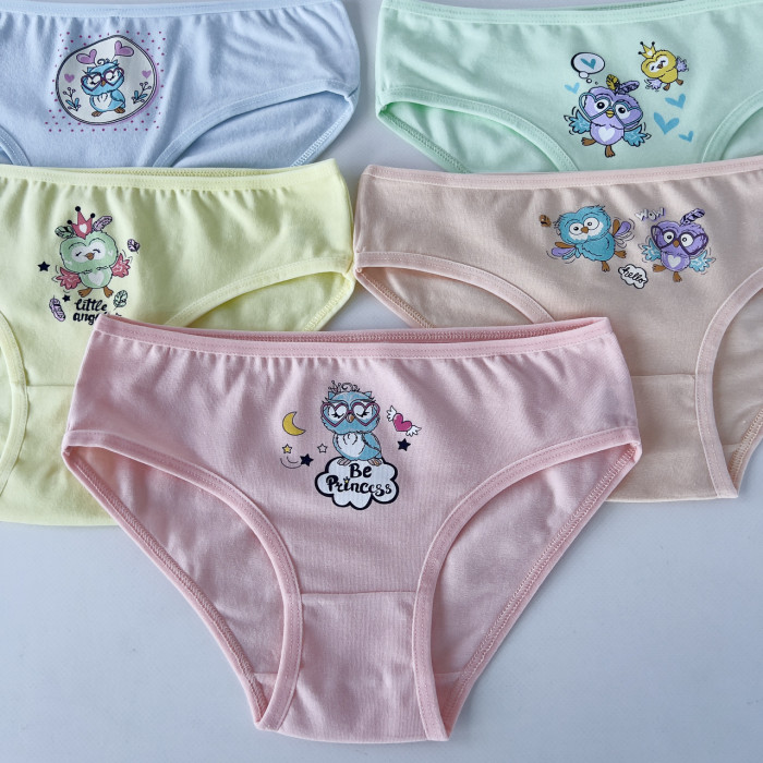 Детские трусики для девочек 6-7 лет (5шт/уп) ТМ Nicoletta