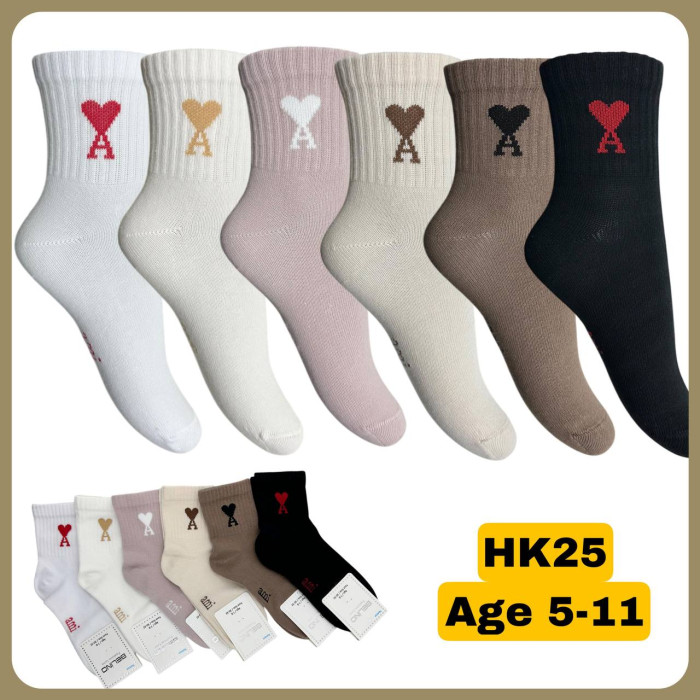 Шкарпетки бавовняні 7-8 років для дівчаток ТМ Belino (6 шт/уп)