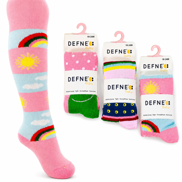 Колготки для новорожденных 0-6 мес ТМ Defne (3 шт/уп)