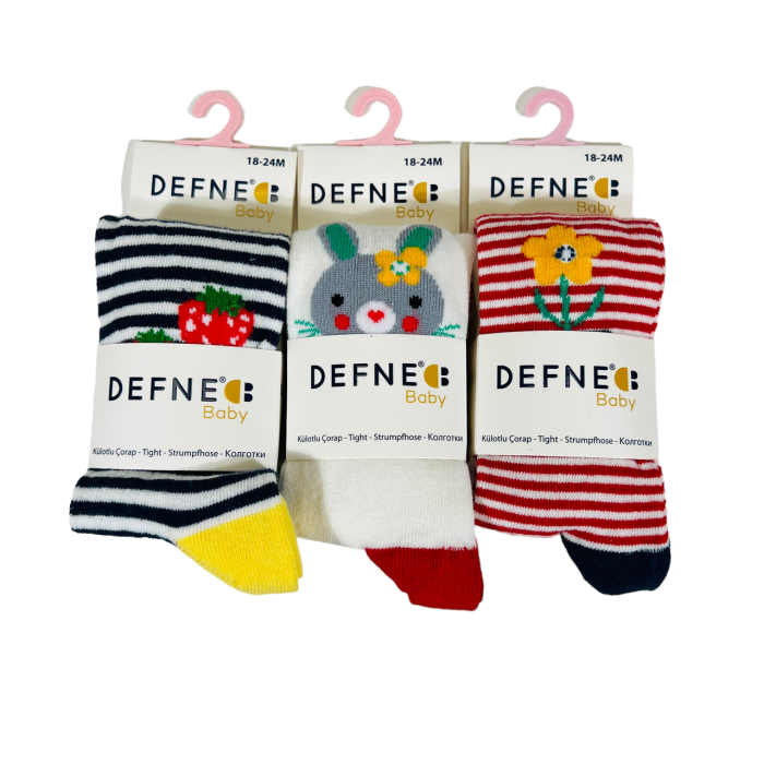 Колготки для новорожденных 0-6 мес ТМ Defne (3 шт/уп)