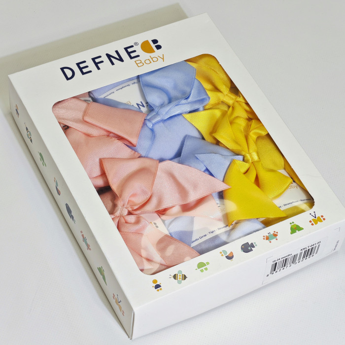 Колготки для немовлят 0-6 міс ТМ Defne (3 шт/уп)